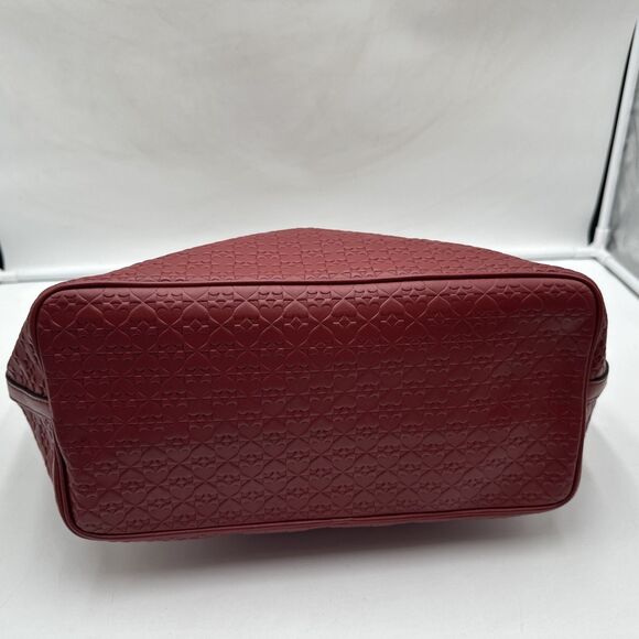 Kate Spade Margareta Penn Place XL Tote Leather Bag Train Car Red Good Condition - Picture 12 of 13